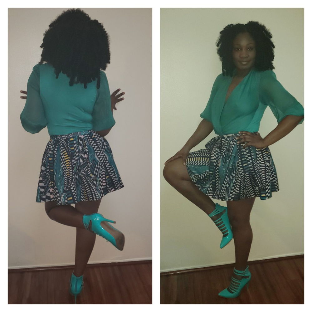 Multi-Colored Mini Skirt